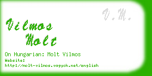 vilmos molt business card